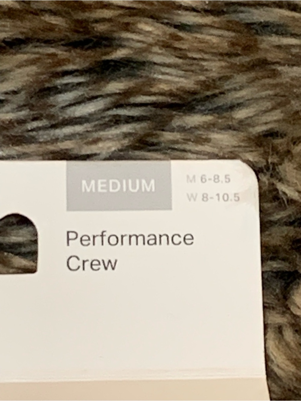 Vuori Performance Crew Sock M 6-8.5 W 8-10.5 White - Picture 2 of 5